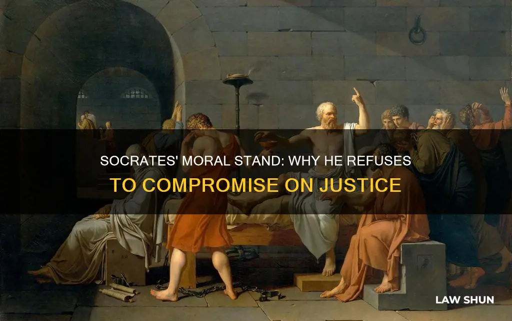 why does socrates refuse to break the law