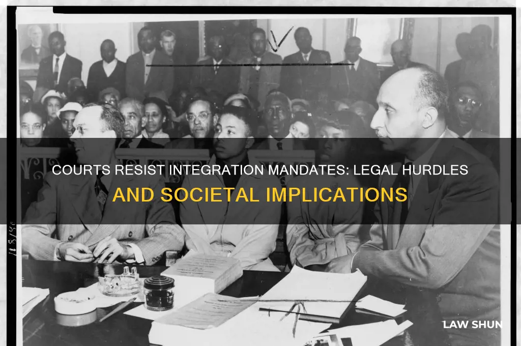 why does the court oppose laws forcing integration