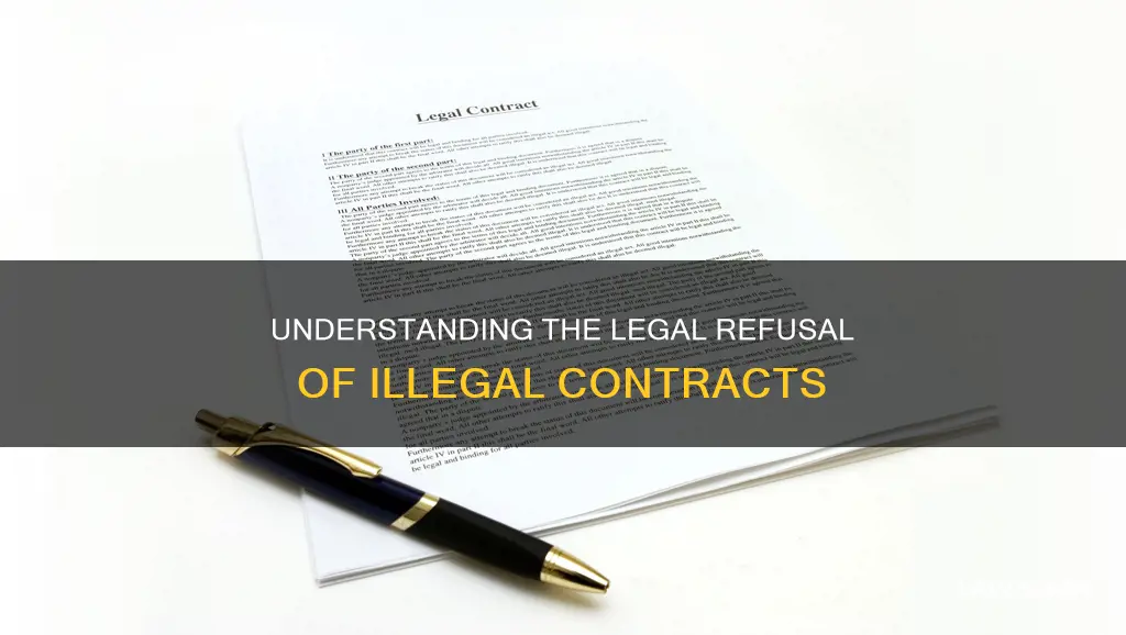why does the law usually refuse to uphold illegal contracts