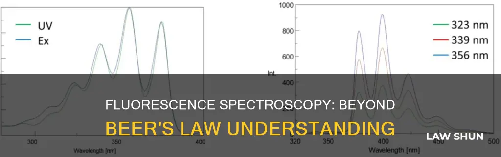 why doesnt beers law apply to fluorescence spectroscopy