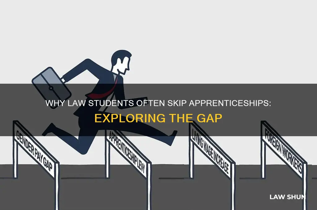 why dont law students do an appretenship