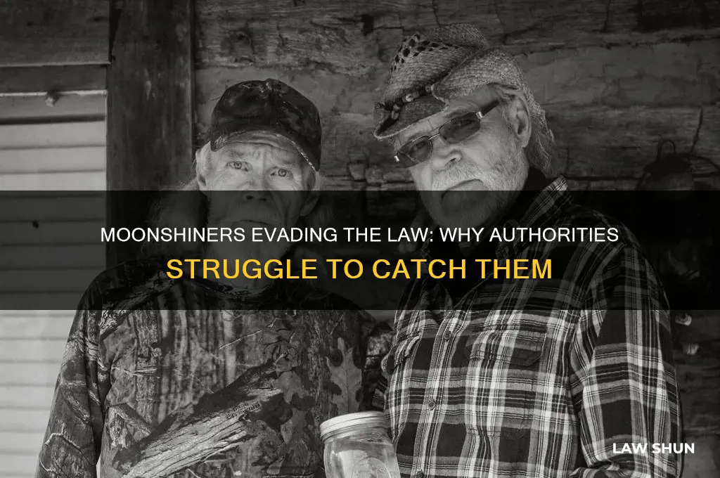 why dosent the law catch the people on moonshiners
