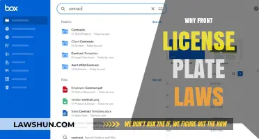 License Plate Laws: Front Plates Save Lives