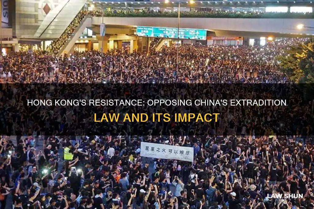 why hong kong people against chinese extradition law