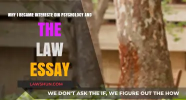 Exploring My Passion: Psychology, Law, and Personal Journey