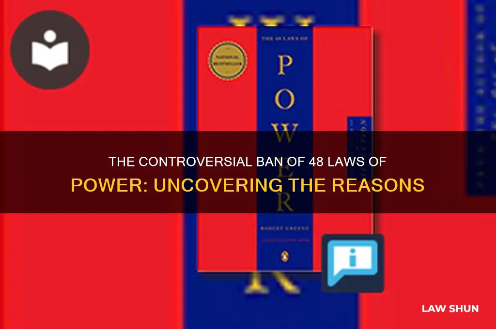 why is 48 laws of power banned