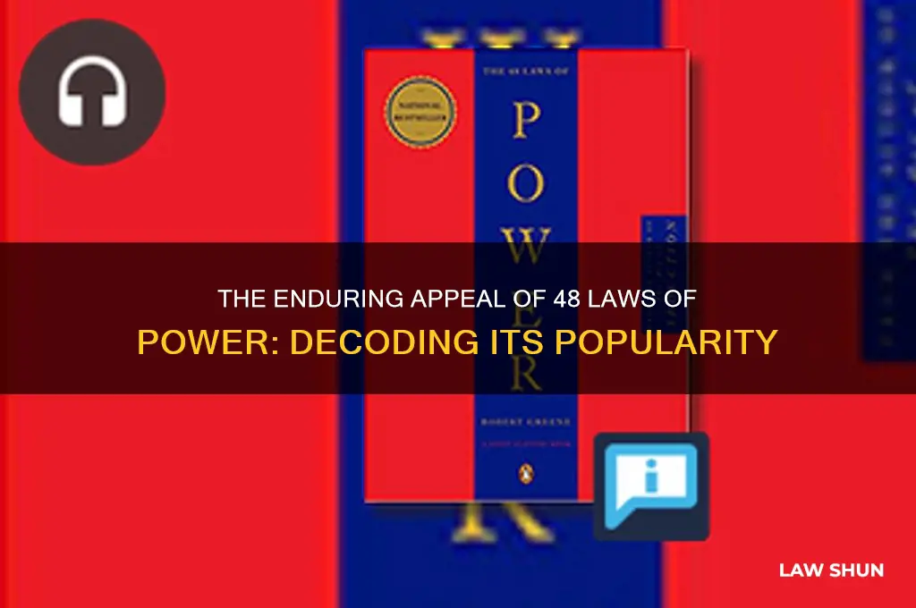 why is 48 laws of power so popular