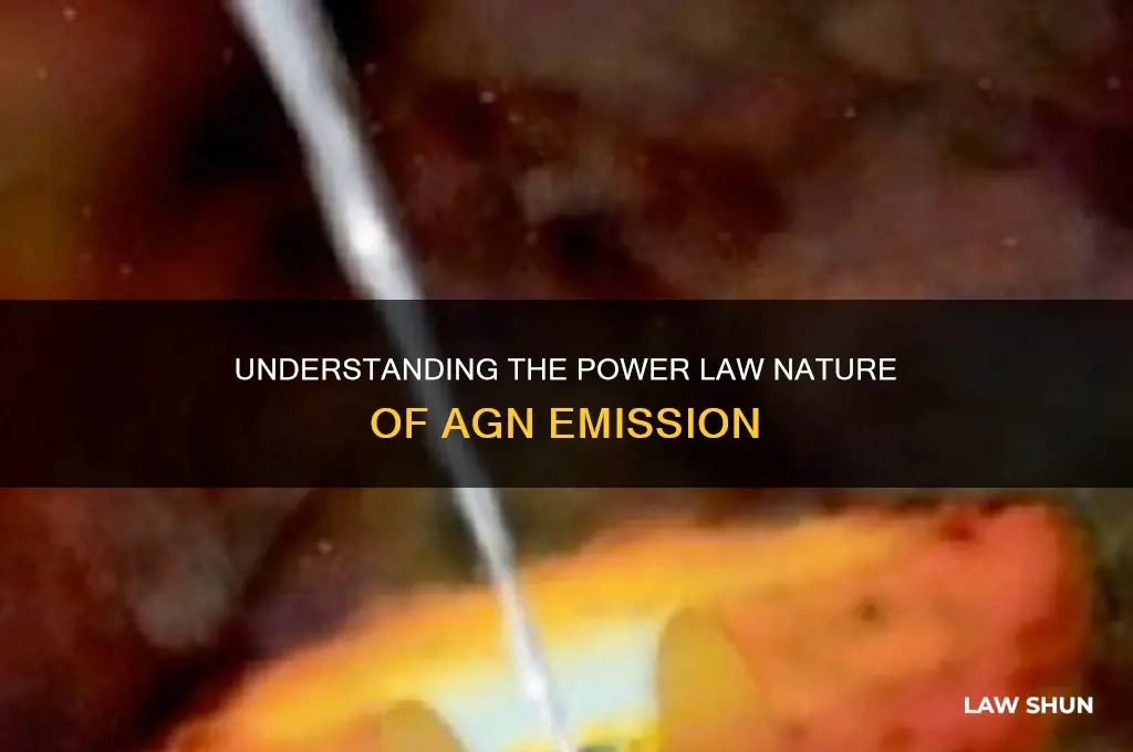 why is agn emssion a power law