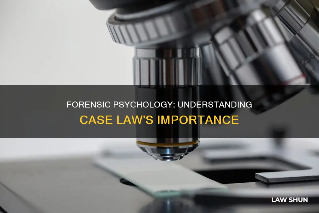 why is case law important ot forensic psychology