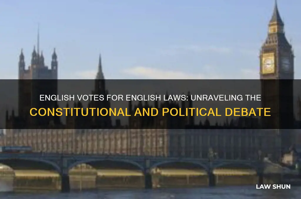 why is english votes for english laws controversial