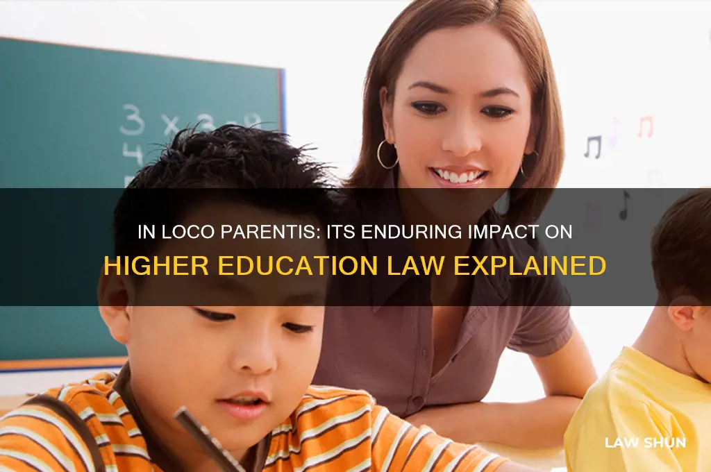 why is in loco parentis relevant ot higher education law