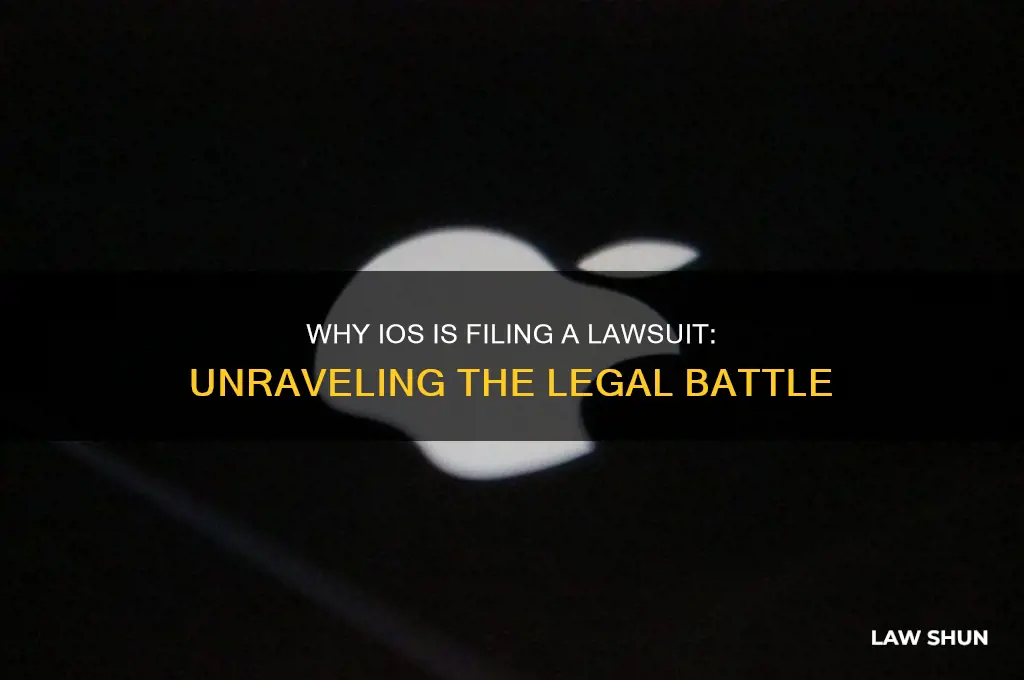 why is ios filing a law suit