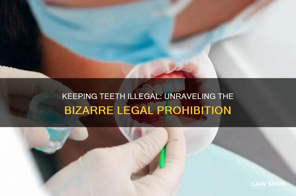 why is it against the law to keep your teeth