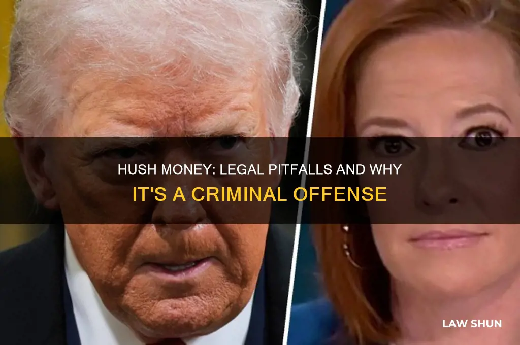 why is it against the law to pay hush money