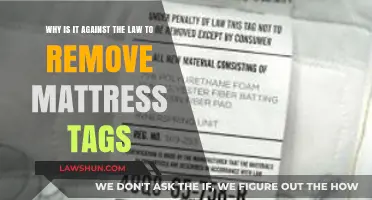 Why Removing Mattress Tags is Illegal: Understanding the Law