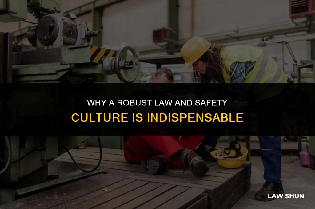 why is it necessary for the law and safety culture