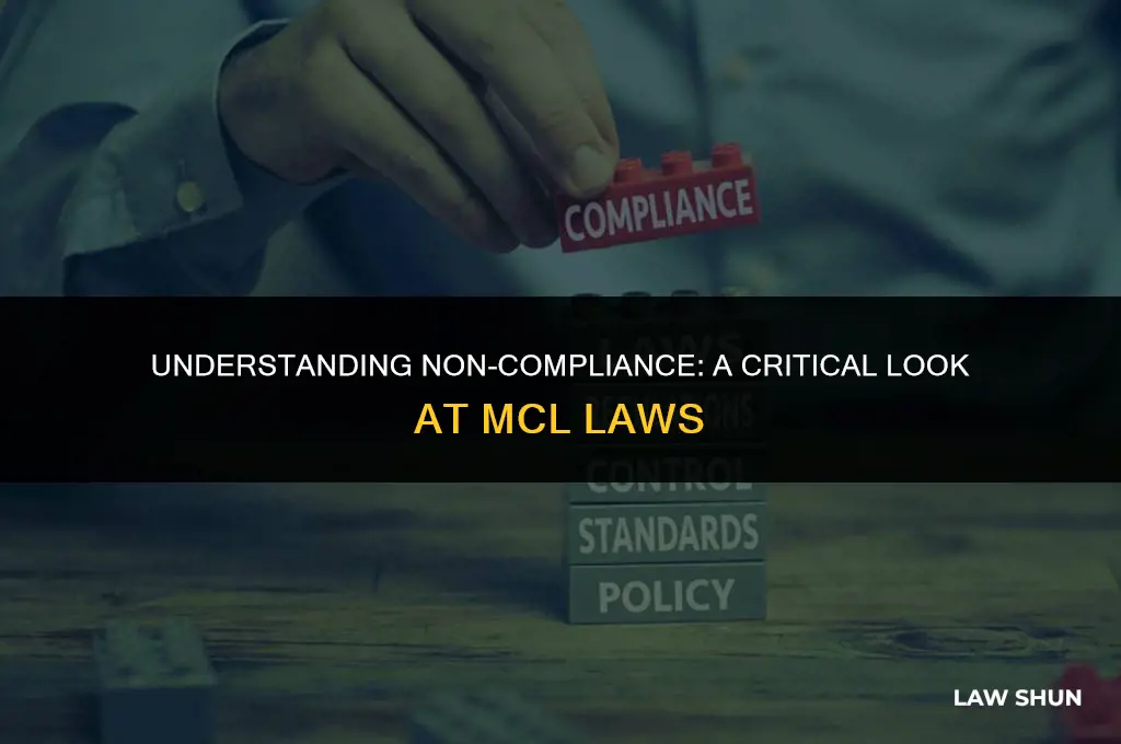 why is it ok not to comply with mcl laws