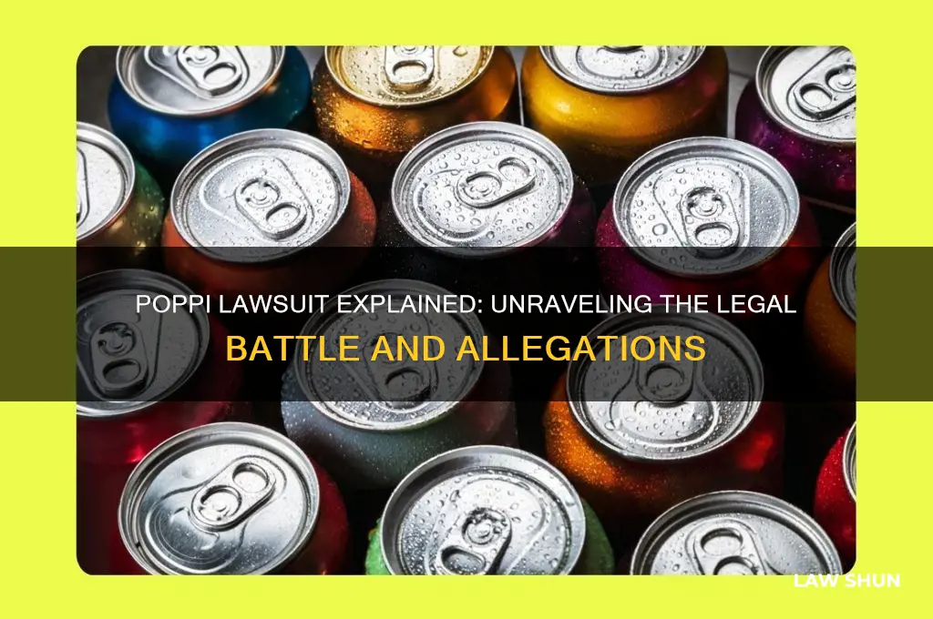 why is poppi in a law suit