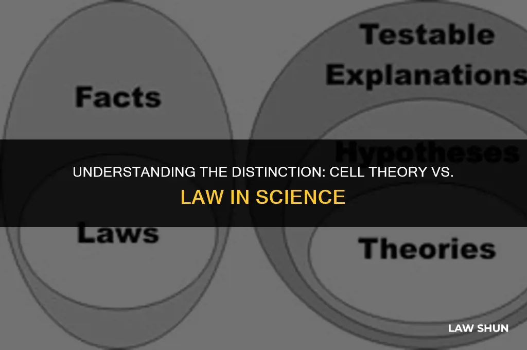 why is the cell theory a theory not a law