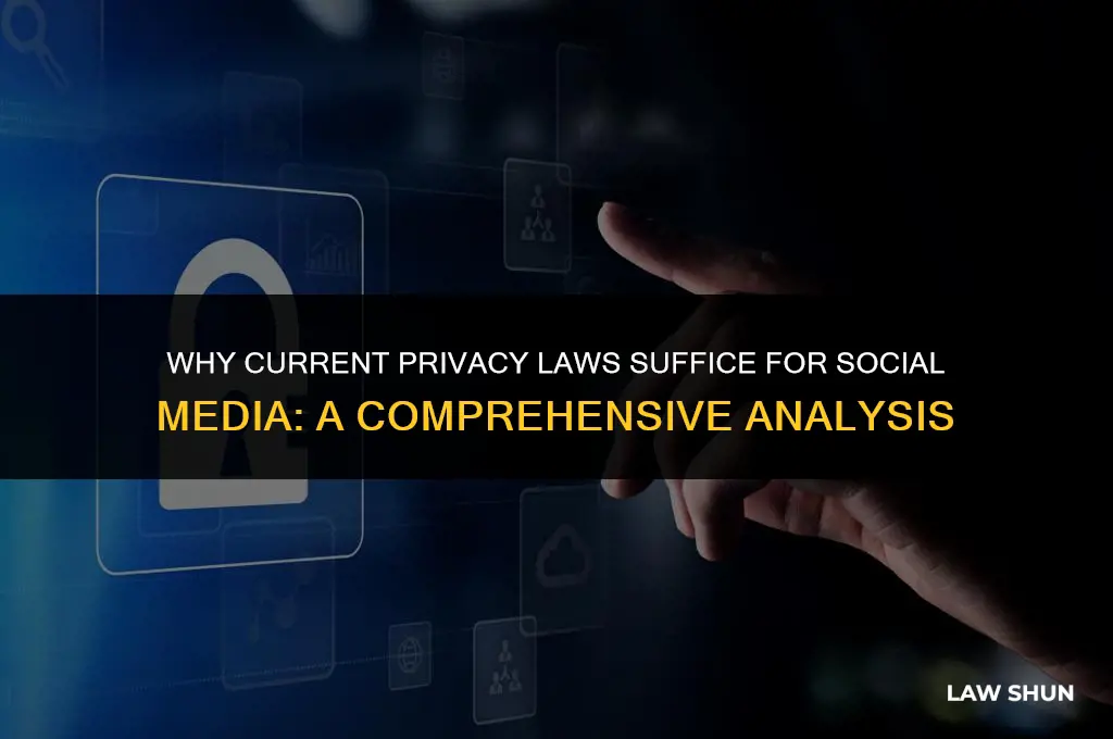 why is the current privicy laws for social media enough
