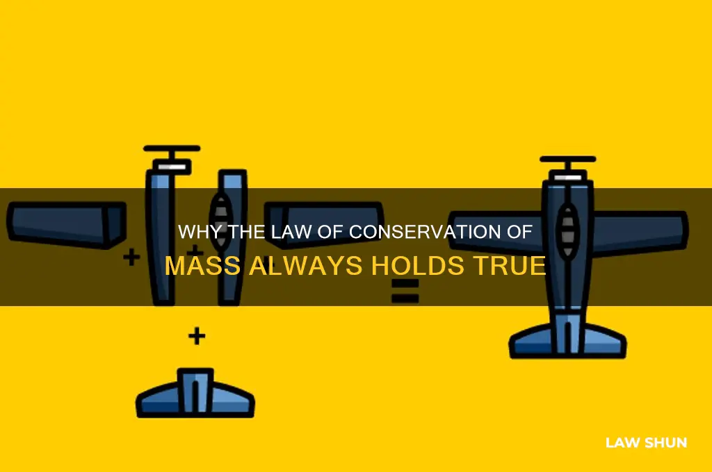 why is the law of conservation of mass trure