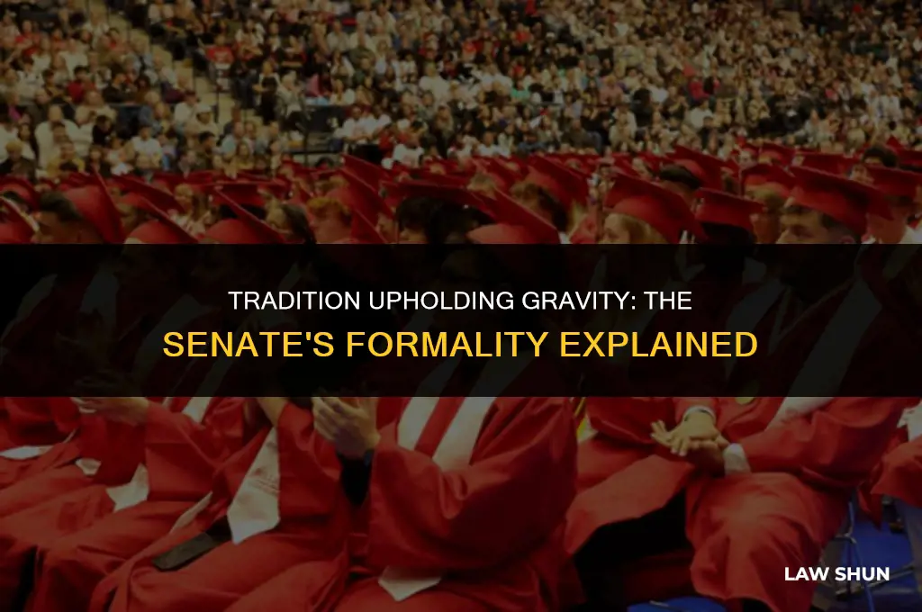 why is the senete more formal