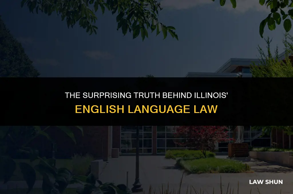 why is there a law in illinois against speaking english