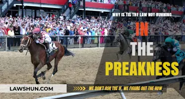 Legal Hurdles: Why 'Tis the Law' Isn't Running in the Preakness