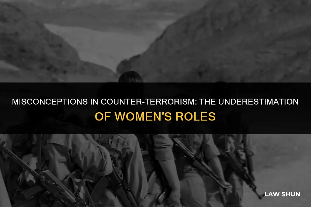 why law forcement think woman a less involve in terrorism