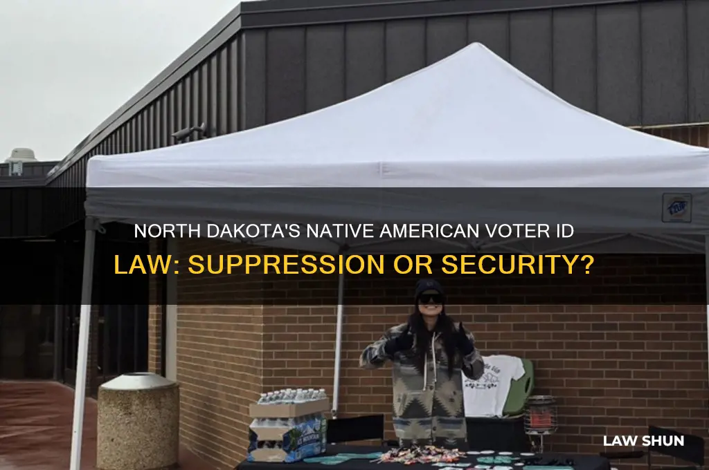 why north dakota native american voter id law
