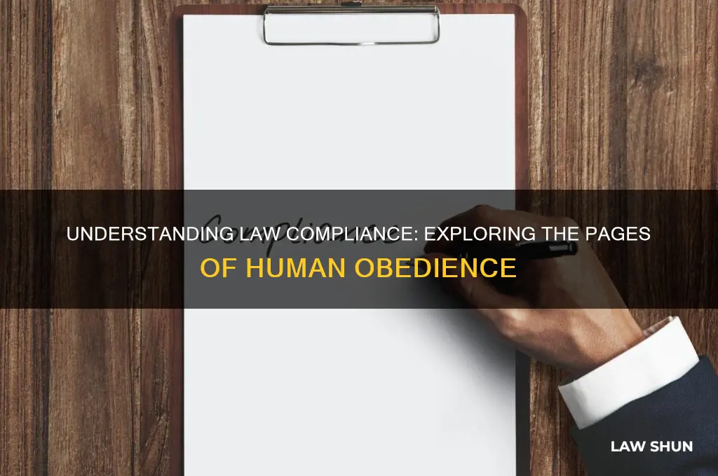 why people obey the law how many pages