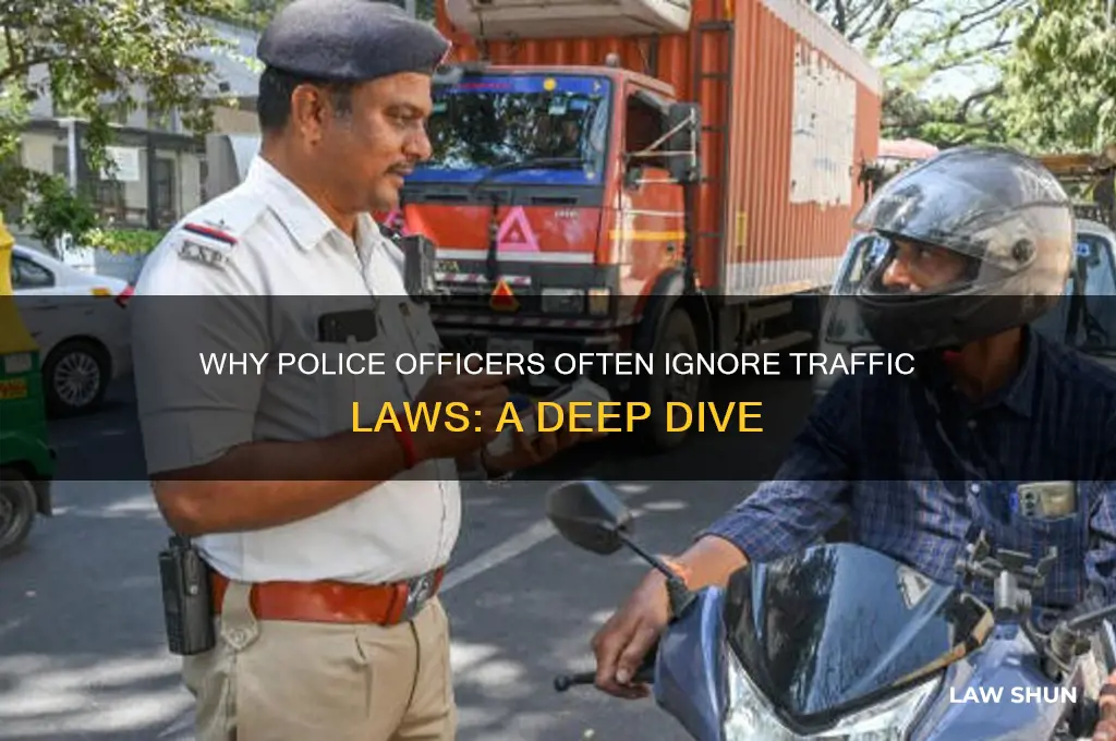 why police officer don obey traffic laws