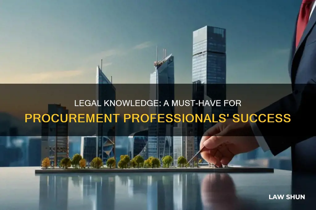 why procurement professional need knowledge of law