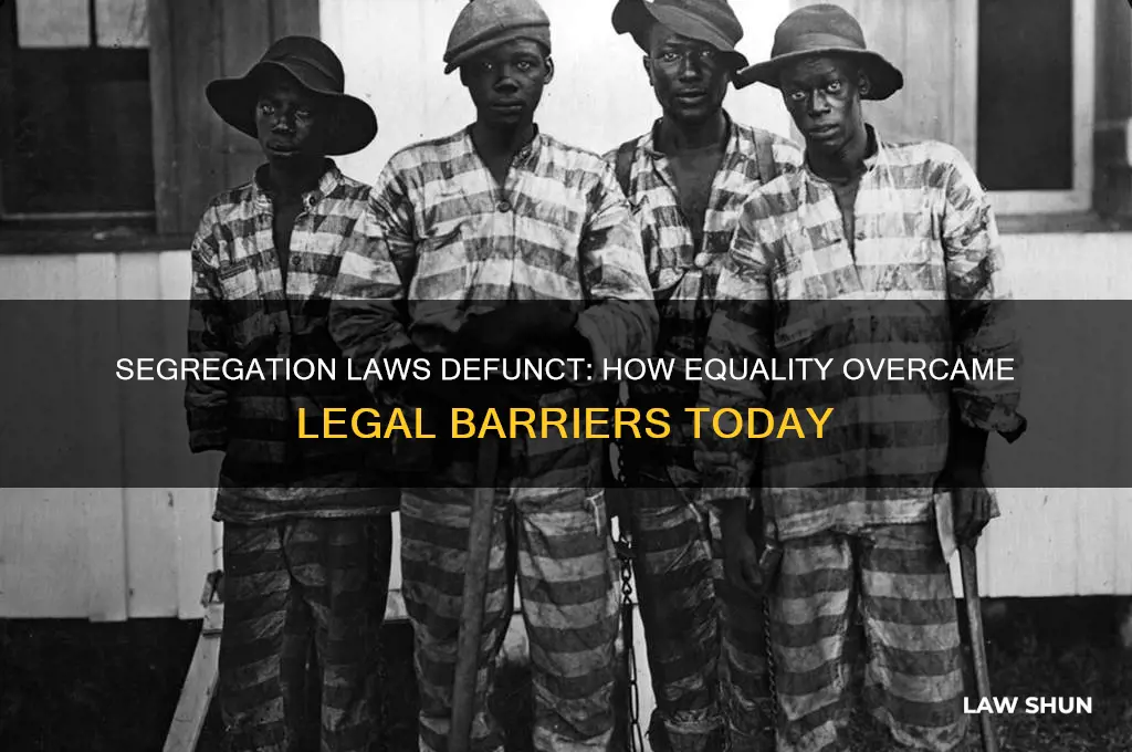 why segragation laws no longer affect