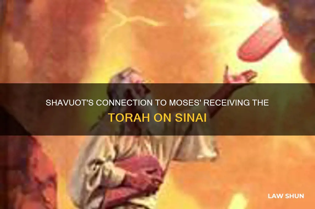 why shavuot related to giving of moses law