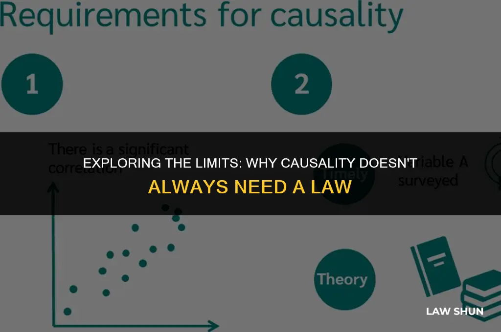 why shouldnt there be a law for every causal explanantion
