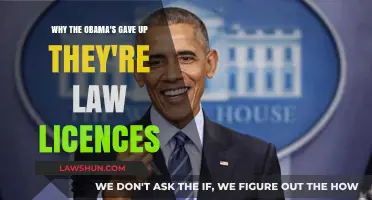 Why the Obamas Voluntarily Relinquished Their Law Licenses