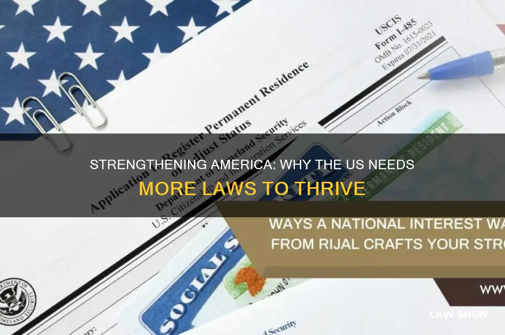why the us needs more laws