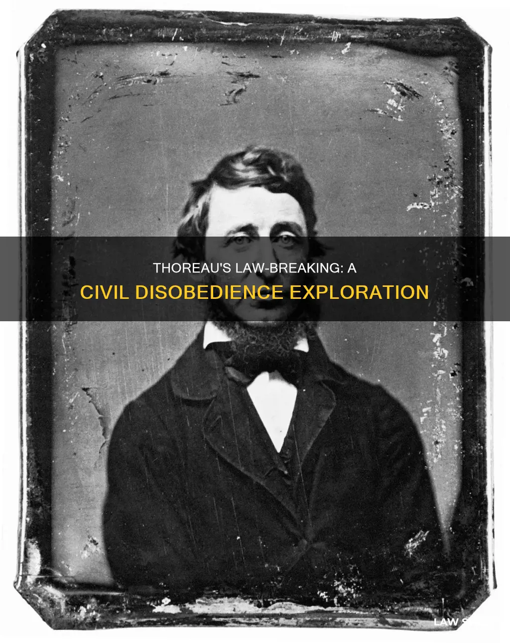 why thoreau break the law