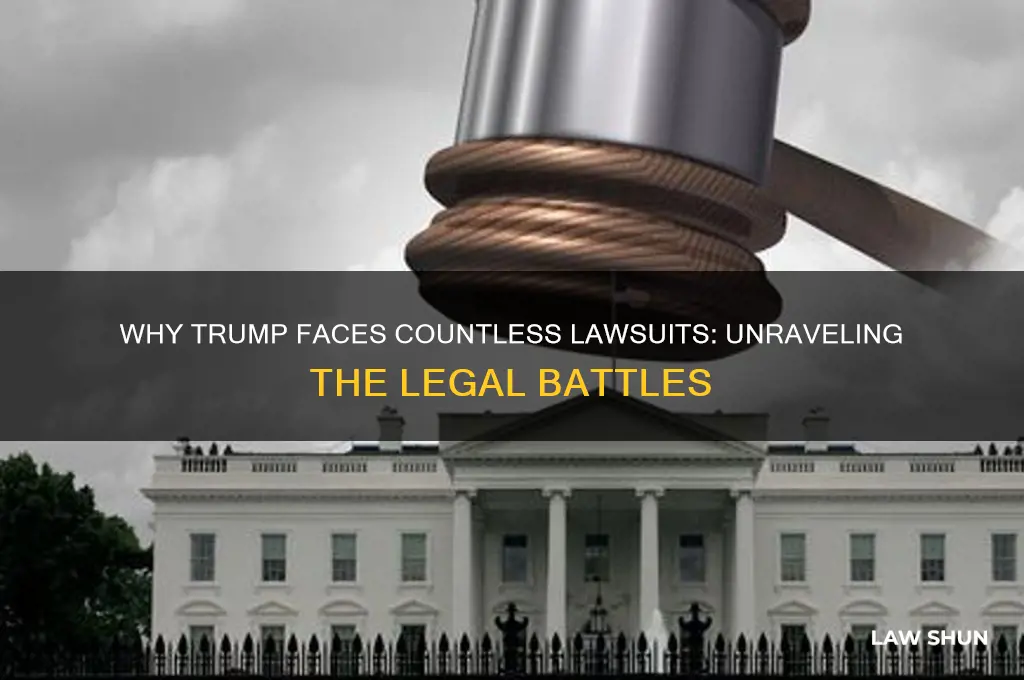 why trump have so many law suits