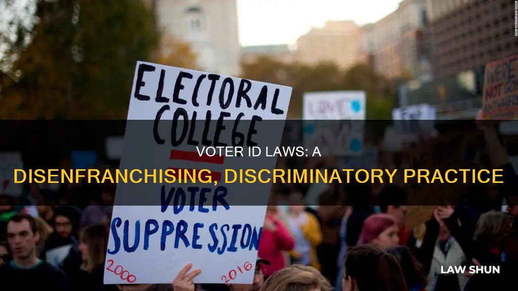 why voter id laws can be discriminatory