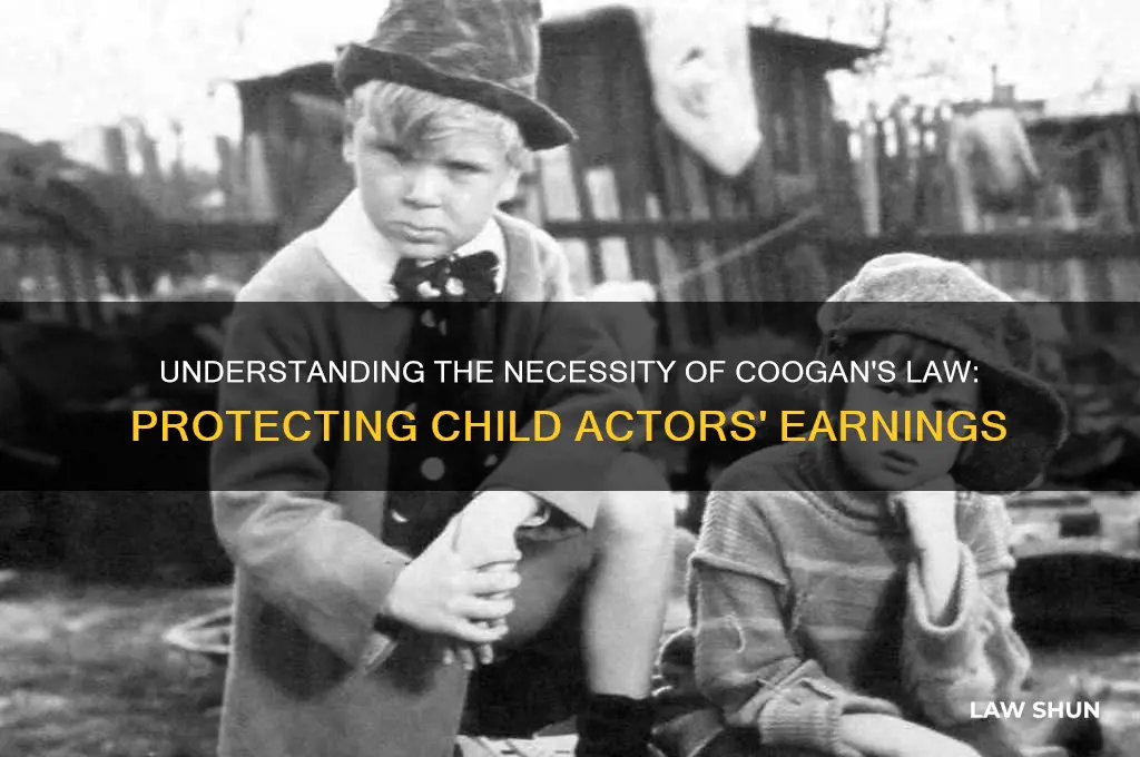 why was coogans law needed