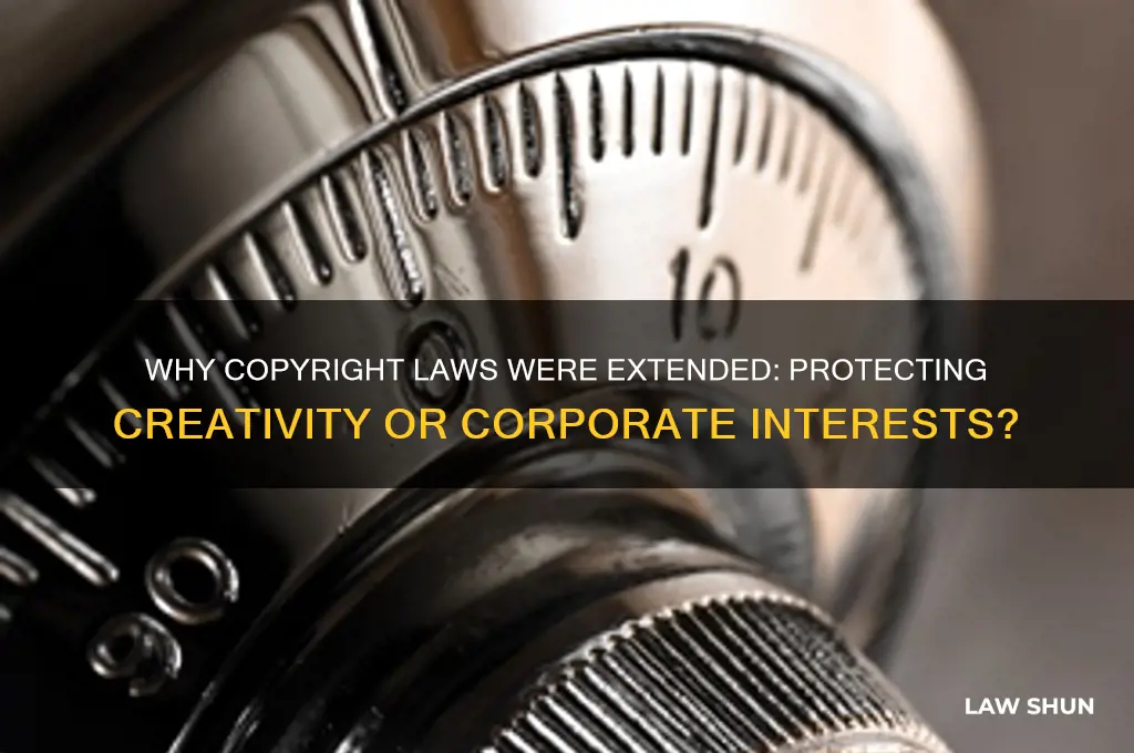 why was copyright laws extended
