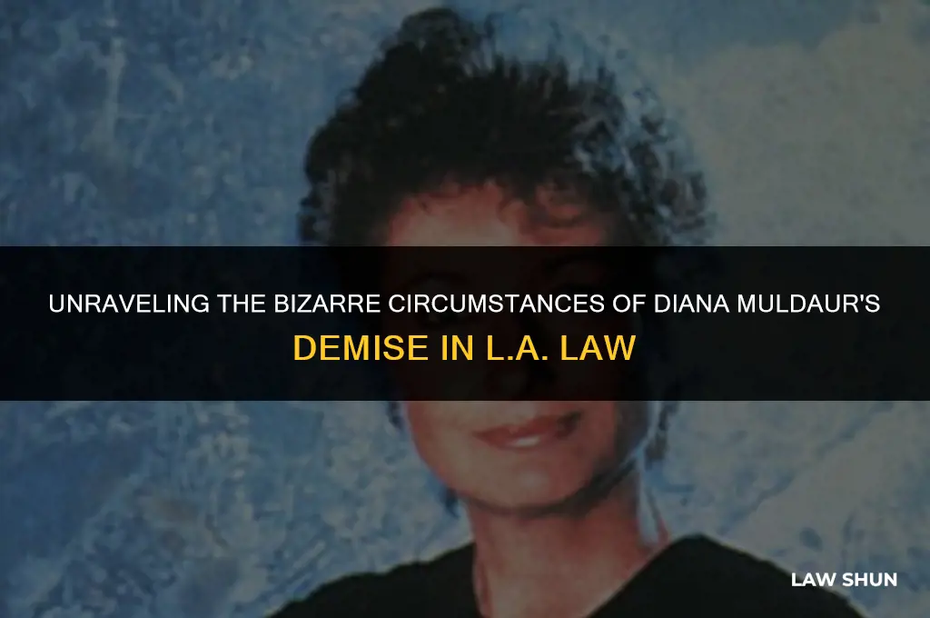 why was diana muldaur killed so weird in la law