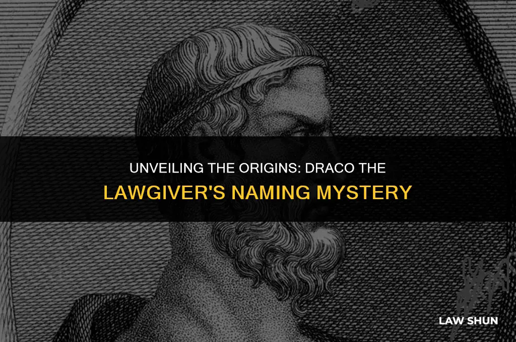 why was draco the law giver named the law giver