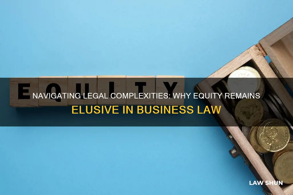 why was equity difficult to find buisness law