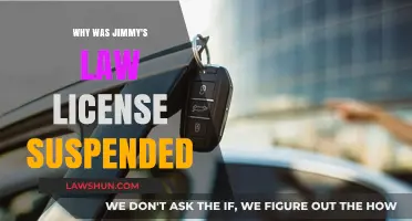 Jimmy's Law License: Suspended for What Reason?