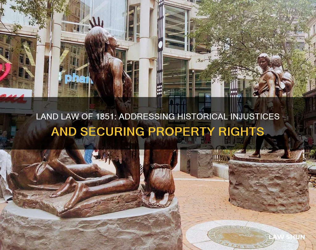 why was the land law of 1851 created