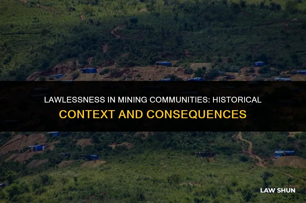 why was there no established law in the minimg communities