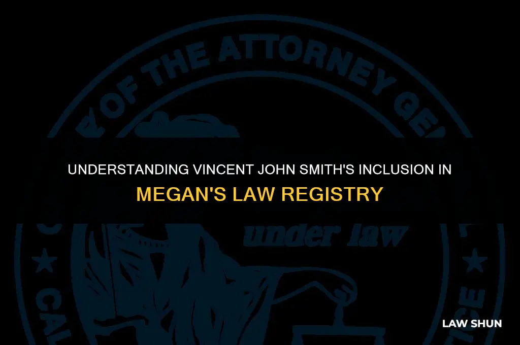 why was vincent john smith placed on megan